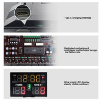 Tableau de bord de basket-ball électronique numérique à LED portable sans fil avec batterie intégrée 18650 multifonction d'intérieur