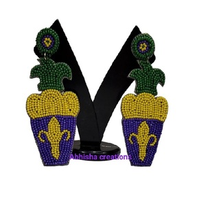 ต่างหูห้อยสไตล์โบฮีเมียนประดับลูกปัดทำมือ เครื่องประดับลูกปัดเม็ดเล็กสำหรับผู้หญิง แฟชั่นอินเทรนด์สไตล์ชาติพันธุ์ - Product Image 5