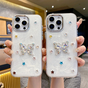 Tpu elettroplacca diamante farfalla modello Glitter Cover posteriore del telefono per Samsung Galaxy S10 S10 Plus - Product Image 1