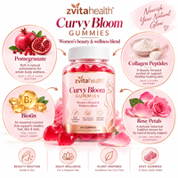 Gummies pour la poitrine à marque privée, extrait de Maca et de Fenugrec, supplément végétalien pour le rehaussement des hanches et l'agrandissement des fesses, OEM