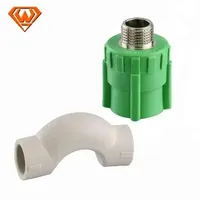 Raccords de tuyauterie en PPR pour l'eau, vente chaude, en plastique, fabricant chinois