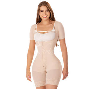Ceinture colombienne à manches courtes Fajas Colombianas pour femmes avec <span class=keywords><strong>soutien</strong></span>-<span class=keywords><strong>gorge</strong></span> Shapewear BBL Post Surgery Compression Garment Butt - Product Image 5