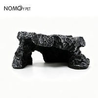 Vente en gros Rock Apparence Terrarium Ornement Résine Reptile Décoration Cacher Abri Cachette Cave