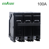 EBASEE Chine Usine Disjoncteurs Électriques MCB 2P 100 Ampères 100A Noir 1 2 3 4 Pôles QO THQL THQC à Brancher