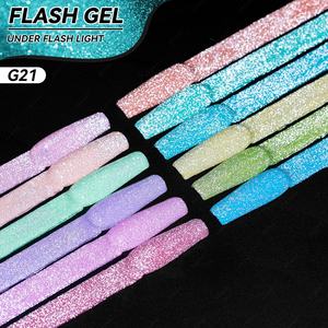 JTING Super Trend - Colección de Esmaltes de Gel Reflectantes de 12 Colores con Caja de Diseño Láser Único, Esmalte de Uñas de Gel con Brillo de Diamante - Product Image 1