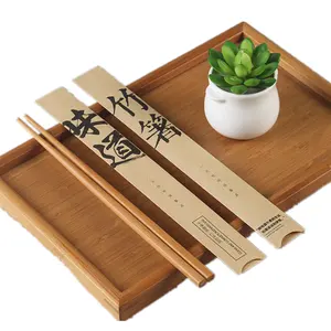 Natural custom wholesale disposable Customized printed factory bamboo chopsticks supplier in China