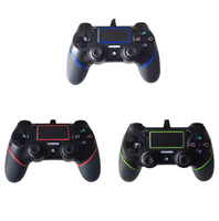 Manette de jeu filaire USB pour PS4 et PC, contrôleur de jeu avec détection de mouvement et vibration