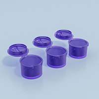 Boîtes rondes en plastique PP en gros avec couvercles, échantillons de produits, boîtes à compartiments ronds