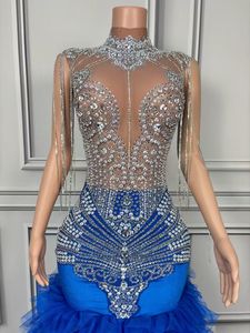 AD2285 Kimshein longue <span class=keywords><strong>robe</strong></span> de soirée élégante robes de bal <span class=keywords><strong>robe</strong></span> à franges gland robes de soirée en cristal - Product Image 6