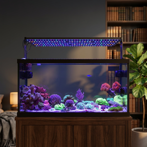 Barre LED pour aquarium, 60cm-150cm, IP65, étanche, alimentée par batterie, haute luminosité, garantie 2 ans, bleu 410nm UV, poissons d'eau salée - Product Image 3