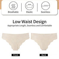 String sans couture en soie glacée à volants, taille basse, transparent, sexy, personnalisé, pour femme