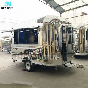 Remorque alimentaire multifonctionnelle personnalisable Airestream, barbecue au charbon de bois, camion de nourriture, camion de restauration rapide mobile - Product Image 6