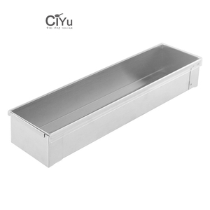 Stampo per Torta Mousse Rettangolare Rimovibile Rinforzato all'Ingrosso, Vassoio in <span class=keywords><strong>Acciaio</strong></span> <span class=keywords><strong>Inox</strong></span> per Tiramisù, Contenitori per Cottura <span class=keywords><strong>con</strong></span> <span class=keywords><strong>Coperchio</strong></span> - Product Image 2