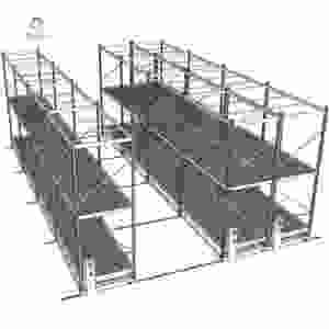 Bàn trồng cây nhiều tầng 4x8, trồng trong nhà kính, trồng trong nhà, có ray di chuyển, hệ thống trồng cây thẳng đứng nhiều tầng với khay - Product Image 1