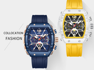 Onola 6852 Chronograph Silicone Strap Watch Men's Luxury Life Waterproof Multi-function Reloj Quartz Movement Calendar Watches - Product Image 4