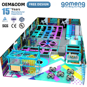 Grand parc de jeux intérieur commercial, aire de jeux interactive et sécurisée pour enfants, équipement de <span class=keywords><strong>trampoline</strong></span> - Product Image 1