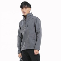 Veste d'automne pour homme avec logo personnalisé, coupe-vent, imperméable, en softshell matelassé, respirante, à séchage rapide, col marin