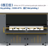 Impresora DTG Industrial de Cuatro Estaciones con 8 Cabezales Epson i3200, Máquina de Impresión de Camisetas de Alta Velocidad con 4 Paletas para Producción en Masa