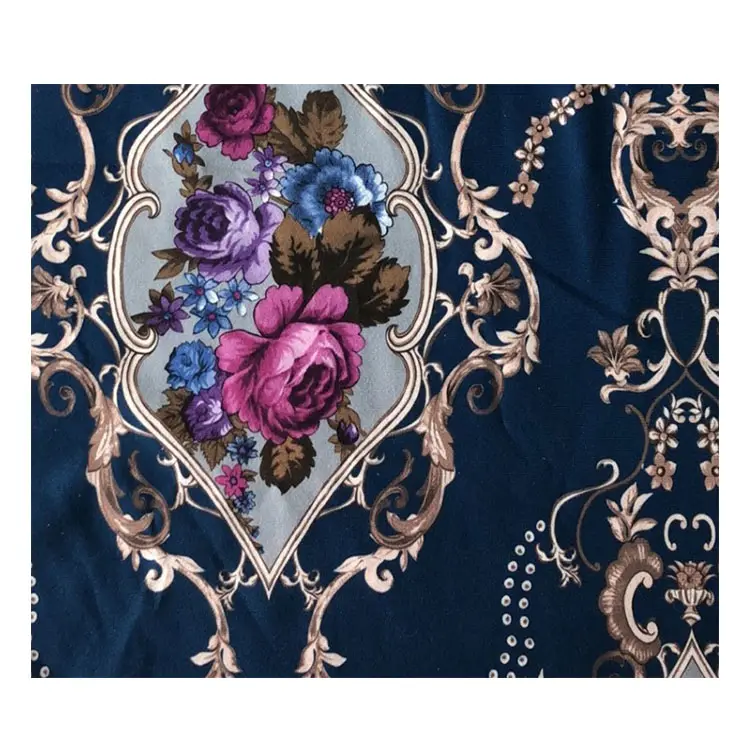 Высококачественная 100% Полиэстеровая Цветочная бронзовая занавеска для дивана Роскошная обивка жаккардовая домашняя текстильная ткань на заказ