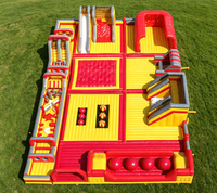 Château gonflable sur le thème personnalisé avec grande toboggan unique, qualité commerciale, pour fêtes d'enfants et intérieur
