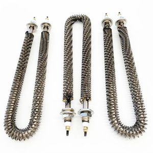 Tube chauffant à ailettes en U antirouille 220V 2.1kW pour environnement humide, chauffage double extrémité - Product Image 1