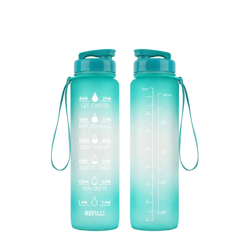पोर्टेबल खेल tritan प्लास्टिक की पानी की बोतल 32oz आसान drinkware 1000ml अनुकूलित किया जा सकता