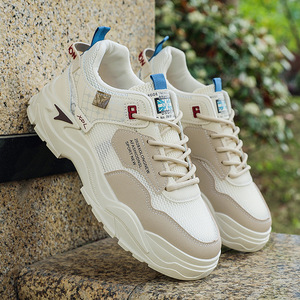 Giày Nam 2025 mùa hè mới đa năng thoáng khí Lưới rỗng ren-up chạy Giày nam thể thao giản dị xu hướng thời trang - Product Image 2