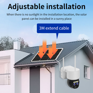 Nueva Cámara Solar 4G con Tarjeta SIM, Visión Nocturna Inalámbrica con Zoom 10X, Audio Bidireccional, IP66 para Exteriores - Product Image 3