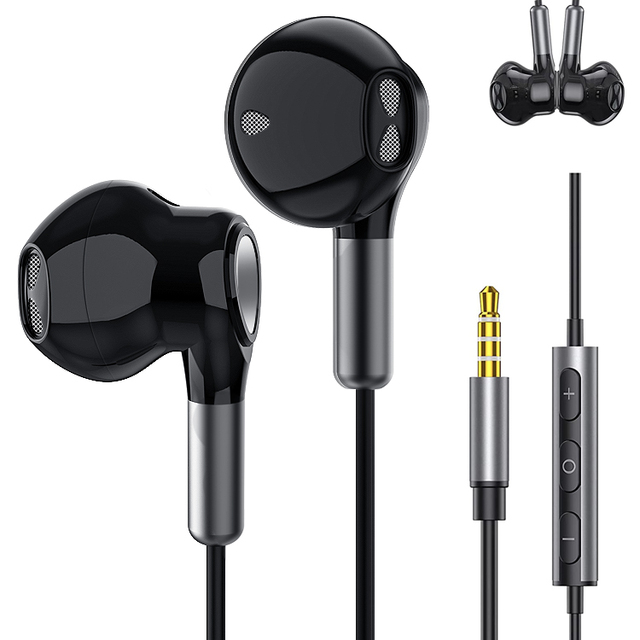 New Arrivals Fashion Design 3.5mm Wired Earphone with Mic and Volume Control Hand Free Earphone