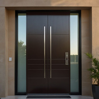 Porte pivotante en aluminium personnalisée OUNA DOOR, prix compétitif, moderne, populaire, antivol, entrée de cour pour usage extérieur