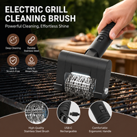 Brosse de nettoyage de barbecue rechargeable sans fil USB-C, brosse électrique rechargeable pour barbecue