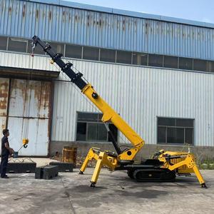 رافعة زاحفة عنكبوتية بحمولة <span class=keywords><strong>3</strong></span> أطنان تعمل بالديزل مع نظام هيدروليكي كامل ومحرك يوتشاي وارتفاع رفع 10 أمتار، معدات رفع صغيرة - Product Image 2