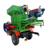 Machine à balles d'ensilage de maïs neuve d'occasion Machine de fabrication de balles rondes et d'emballage d'ensilage pour fourrage d'animaux de ferme avec composant moteur