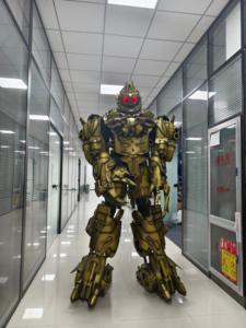 Costume de danse robot LED réaliste pour adulte, transformable, en 3D, avec enregistreur vocal, pour cosplay, mascotte, en soie/coton, pour homme - Product Image 6