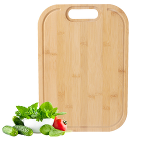 Tabla de Cortar Rectangular de Bambú para Verduras y Alimentos, 1.3 cm de Grosor, Apta para Lavavajillas, Opción de Logotipo Personalizado - Product Image 1