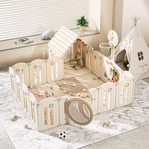 Lait Brun Moderne Style Jeu Clôture Étoile Lune Combinaison Maison <span class=keywords><strong>Pliant</strong></span> Bébé <span class=keywords><strong>Parc</strong></span> D'attractions En Plein Air - Product Image 2