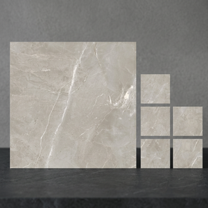 Azulejos de Porcelana Pulida Brillante Dyna Griss de 600x600 mm, Diseño de Suelo con Efecto Mármol Gris de 60x60 cm - Product Image 4
