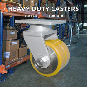 Industrial Heavy Duty <strong>Caster</strong> <strong>Wheel</strong> <strong>with</strong> 1 PU Scaffold <strong>Wheel</strong> New 2-<strong>4</strong> Ton for Industrial Use - Product Image 3