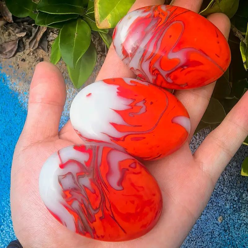 ฝ่ามือหินเลือดไก่สีแดง