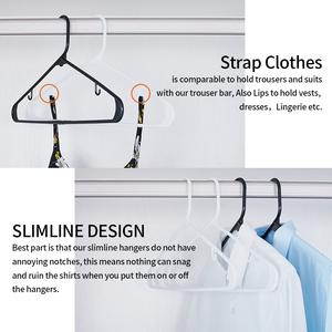 Hot Bán Đa Màu Sắc Nhựa ABS Sang Trọng Cao Cấp Màu Đen Non-Slip Nhung Vải Phù Hợp Với Kid Đổ Xô Móc Áo - Product Image 5