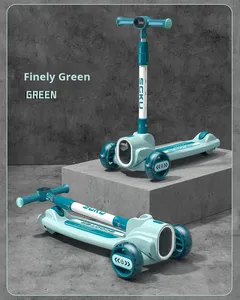Patinetes Plegables para Niños al por Mayor, de 1 a 12 Años, con 3 Ruedas, 3 en 1, Plegado con un Botón, con Música y Luces Intermitentes - Product Image 2