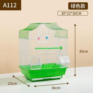 Gabbia per Uccelli Rotonda Sospesa in Acciaio Inossidabile di Alta Qualità, Traspirante, per Pappagalli e Canarini, per Allevamento Esterno e Birdwatching in Giardino - Product Image 6