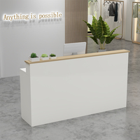 Design Simple bureau réception table comptoir table petit salon de manucure bureau de réception