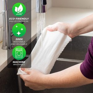 Rollo de tela de fibra de bambú reutilizable para cocina, impresión personalizada, respetuoso con el medio ambiente, paño de cocina, toallas de papel reutilizables multiusos, novedad de 2023 - Product Image 5