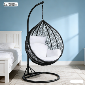 Fauteuil suspendu en rotin en forme <span class=keywords><strong>d</strong></span>'œuf, style <span class=keywords><strong>nid</strong></span> <span class=keywords><strong>d</strong></span>'<span class=keywords><strong>oiseau</strong></span>, <span class=keywords><strong>pour</strong></span> bébé, <span class=keywords><strong>balançoire</strong></span> de jardin, fauteuil suspendu automatique <span class=keywords><strong>pour</strong></span> adultes, panier suspendu - Product Image 5