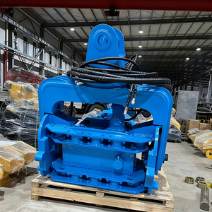 Martello vibrante per pali in cemento e legno, profondità 10m 12m 15m, con presa laterale, montato su escavatore, per pali a lamiera e tubolari - Product Image 3