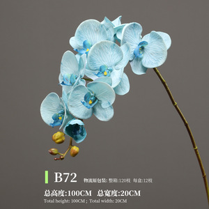 Orchidée Phalaenopsis Artificielle Haut de Gamme 100 cm en Soie avec Texture Réaliste Hydratée, Décoration Murale 3D Moderne Faite à la Main avec <span class=keywords><strong>Tige</strong></span> - Product Image 5