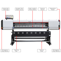 Impresora de sublimación 6/8 cabezales 1,8 m plotter de gran formato impresora de transferencia de prensa de calor para ropa deportiva máquina de impresión de camisetas
