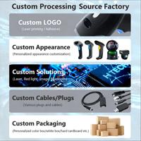 Escáner de Código de Barras SHUNQI 640*480 CMOS USB con Cable o Inalámbrico 2.4G o Portátil, Lector de Códigos 1D y 2D, QR, PDF417, Data Matrix