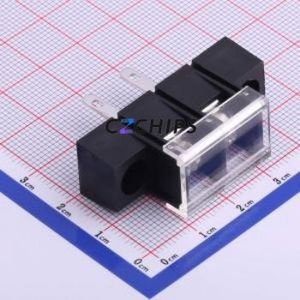 KF58HM-10.0-2P Barrier Terminal Block Through hole Component (THT),P=10mm Connector With Cover Plate 10mm 1x2P Straight Pin - Product Image 1